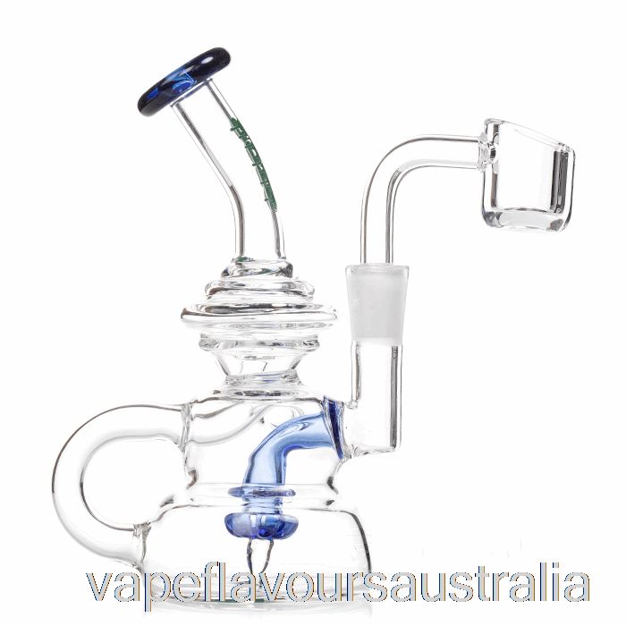 Vape Flavours Australia Ooze Flood Mini Dab Rig Ultra Marine (Clear / Blue)